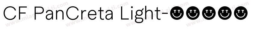 CF PanCreta Light字体转换
